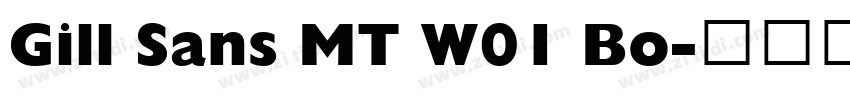 Gill Sans MT W01 Bo字体转换